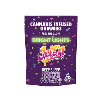 1:1:1 Elderberry Deep Sleep [10pk] (100mg CBN/100mg CBD/100mg THC) by Bright Lights