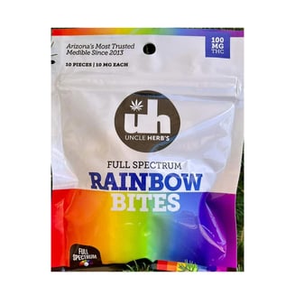 Rainbow Bites (100mg) by Uncle Herb's