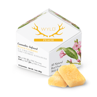 Wyld — Peach 2:1 CBD + Hybrid Enhanced Gummies - 100mg CBD:50mg THC