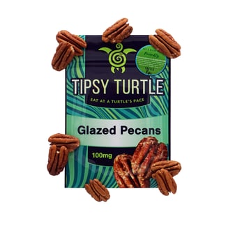 Glazed Pecans (100mg) by Tipsy Turtle