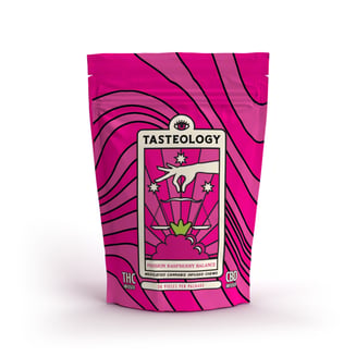Passion Raspberry Balance [20pk] (123mg CBD/131mg THC) by Tasteology
