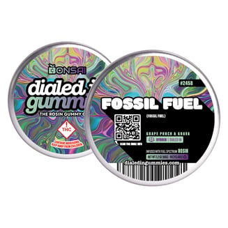 100mg - Fossil Fuel #2458 - Rosin Gummies (10pk) by Dialed In Gummies