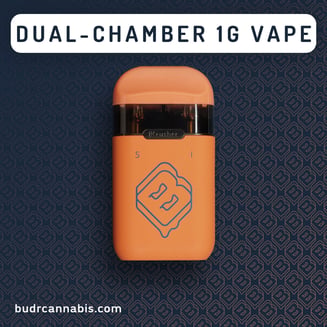 (S-Side) BUDR Cherry Ice x Orange Ckies 1g Dual Chamber Vape 41982 by Budr