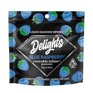 Delights: Blue Raspberry [10pk] (100mg)