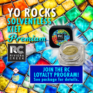 Yo Rocks Kief (1g) by Riviera Creek