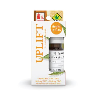 1:1 Uplift - Honey+Lemon (100mg CBD/100mg THC) by Verdure - NWCS
