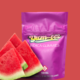 Sour Watermelon Indica [10pk] (100mg) by Yum-eez