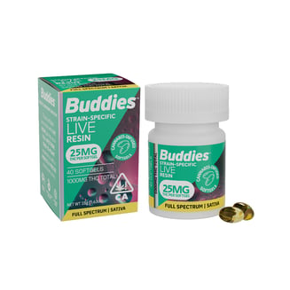 25mg Sativa [40ct] (1000mg) by Buddies Brand