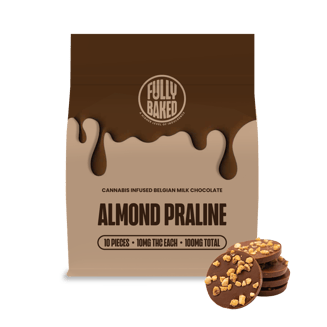 Almond Praline Discs [10pk] (100mg) by Fully Baked