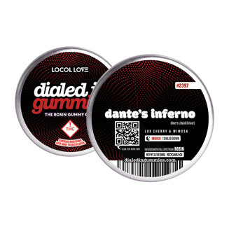100mg - Dante's Inferno #2397 - Rosin Gummies (10pk) by Dialed In Gummies