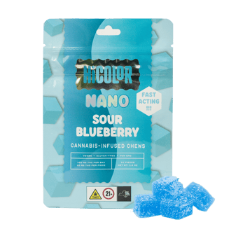 Sour Blueberry Nano [10pk] (100mg) by HiCOLOR