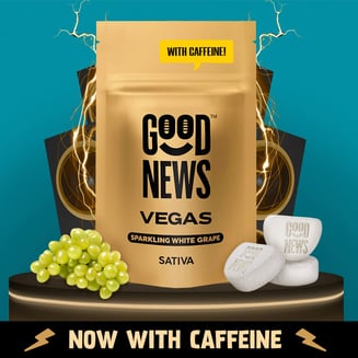 VEGAS: Sparkling White Grape + Caffeine [10pk] (100mg) by Good News™
