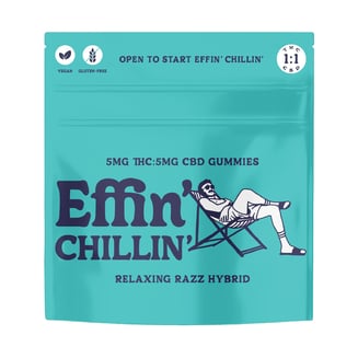:1 Relaxing Razz Gummies [10pk] (100mg CBD/100mg THC)