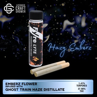 Fyre Lyte Hazy Emberz Infused Pre-Rolls 2-Pack 1.0g by Fyre