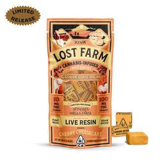 Grilled Peach x Cherry Cheesecake [10pk] (100mg) by Lost Farm