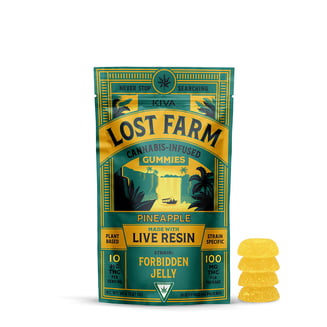 Pineapple x Forbidden Jelly [10pk] (100mg) by Lost Farm