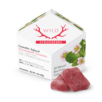 Wyld — Strawberry 20:1 CBD + Hybrid Enhanced Gummies - 200mg CBD:10mg THC