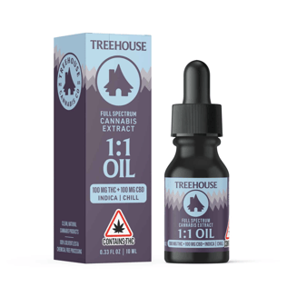 1:1 Indica (100mg THC/100mg CBD) by Treehouse Cannabis - ME