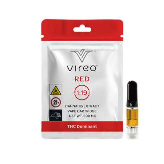 Red Distillate Vaporizer Cartridge [500mg] by Vireo
