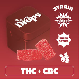 Drops: Cranberry - 2pc - Looking Glass - Super