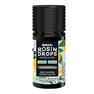 100mg - Deez Lemons - Rosin Drops by Dialed In Gummies