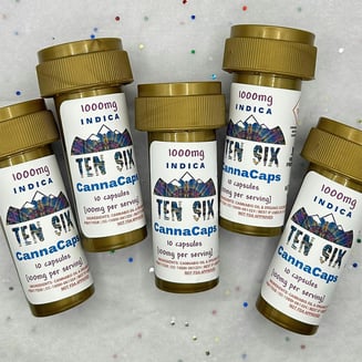 Indica CannaCaps [10pk] (1000mg) by Ten Six