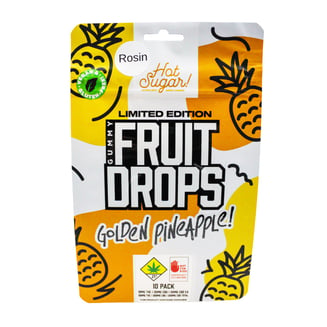 Golden Pineapple [10pk] (200mg CBD/200mg CBG/100mg THC) by Hot Sugar