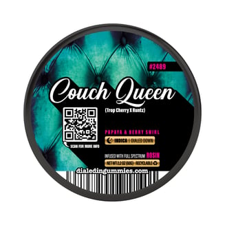 100mg - Couch Queen #2489 - Rosin Gummies (10pk) by Dialed In Gummies