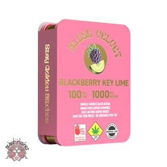 Blackberry Key Lime [20pk] (100mg THC/1000mg Reishi) by Blush Velvet