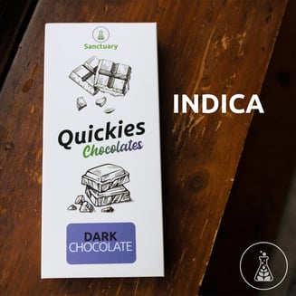Limited Edition! - Dark Chocolate Quickies - Distillate Extra Strength [~200mg, 20pk] by Quickies Full Spectrum