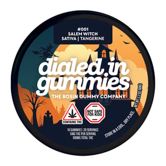 100mg - Salem Witch #002 - Rosin Gummies (10pk) by Dialed In Gummies
