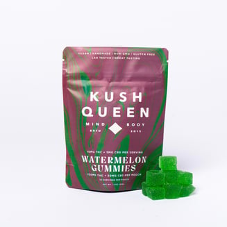 1:2 Watermelon [10pk] (50mg CBD/100mg THC) by Kush Queen
