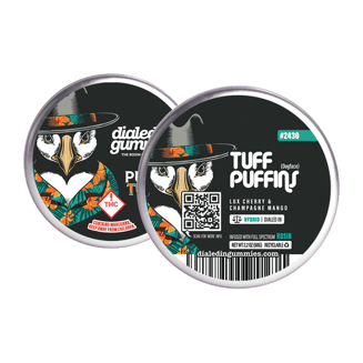 100mg - Tuff Puffins #2430 - Rosin Gummies (10pk) by Dialed In Gummies