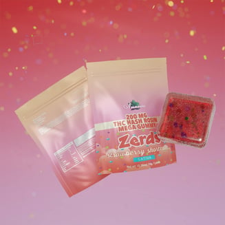 Strawberry Shortcake Hash Rosin Zerds [1pk] (200mg) by Amnesia