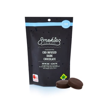 Dark Chocolate [10pk] (300mg CBD) by Smokiez