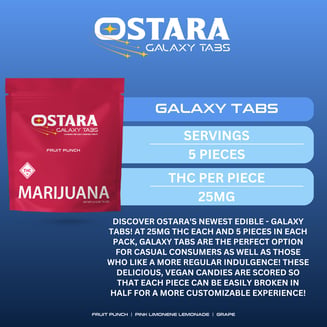 Galaxy Tabs - Fruit Punch [5pk] (125mg) by Ostara Cannabis