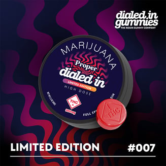 100mg - Strawberry Delight #007 - Rosin Gummies (10pk) by Dialed In Gummies
