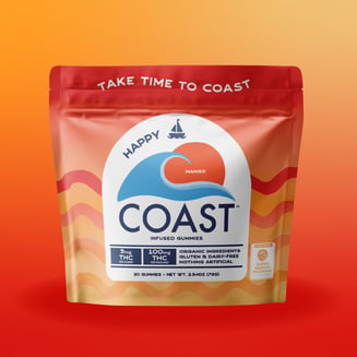 HAPPY I Mango I 100mg by Coast Cannabis Co™
