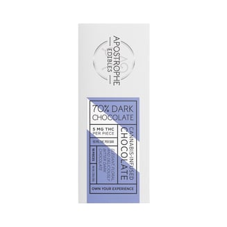 Dark Chocolate [18pk] (90mg) by Apostrophe Edibles