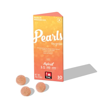 Grön: Peach Prosecco Pearls