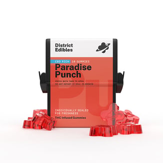Paradise Punch [10pk] (100mg) by District Edibles