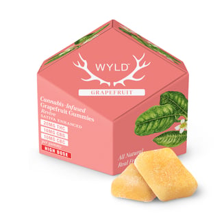 *HIGH DOSE* Grapefruit 2:1:1 CBG:CBC + Sativa Enhanced Gummies | 200mg by WYLD