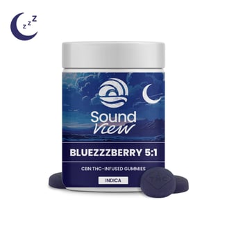 SoundView BlueZZZberry 5:1 CBN Gummies T95.6mg C511.6mg I 00275 by SoundView