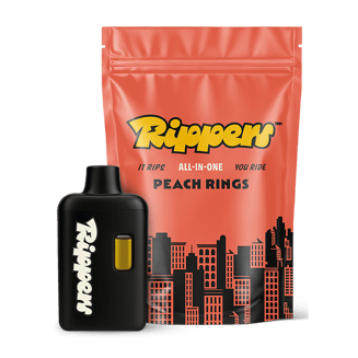 Peach RIngs [1000mg] by Rippers Vapes