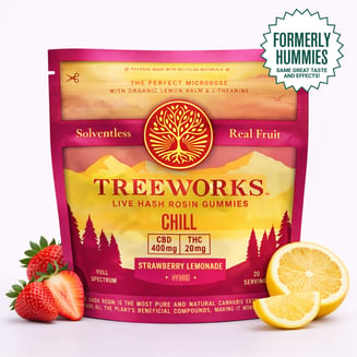 Chill | Live Hash Rosin Gummies - Hybrid (200mg THC, 400mg CBD) *Formerly Hummies by Treeworks