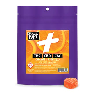 1:1:1 CBD + CBC - Orange U High Yet [10pk] (100mg THC/100mg CBD/100mg CBC) by Ript