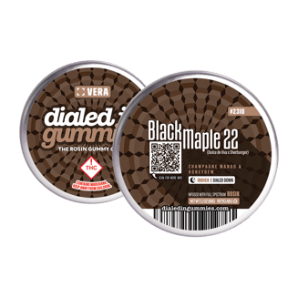 100mg - Black Maple #22 - Rosin Gummies (10pk) by Dialed In Gummies