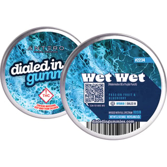 100mg - Wet Wet #2234 - Rosin Gummies (10pk) by Dialed In Gummies