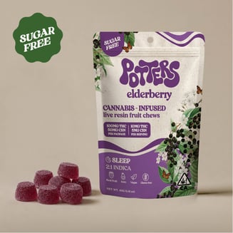 Potters: Elderberry - Free Fruit Chews