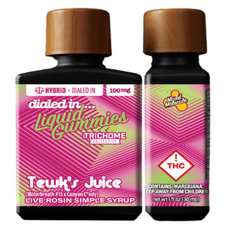 100mg - Tewk's Juice - Rosin Drops by Dialed In Gummies